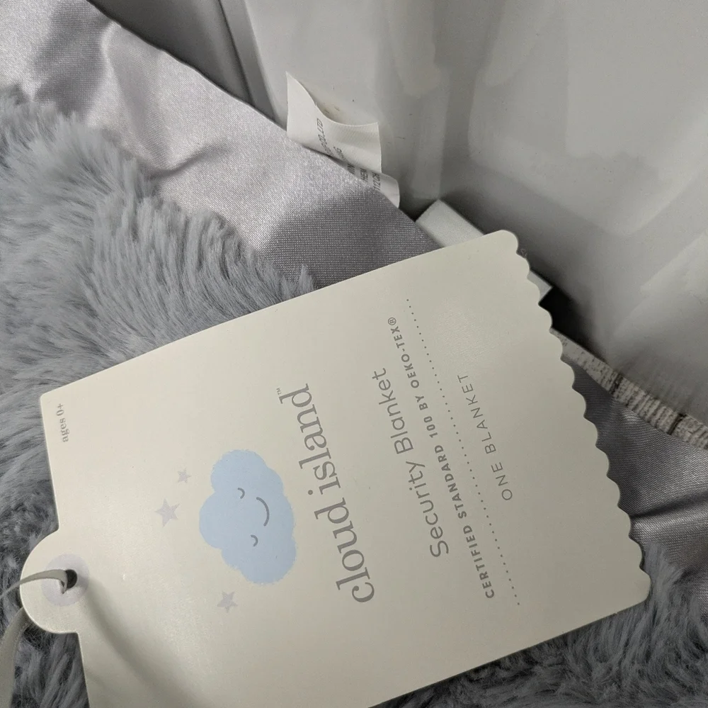 Gray Plush Throw Baby Blanket